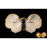 Mother of Pearl Shells Made into the Shape of a Butterfly,