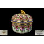 Limoges France Hand Painted Lidded Trinket Box,