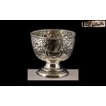 Victorian Silver Bowl, dated for Sheffield 1899, vacant cartouche, 3.