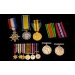 Collection of Reproduction English Service Medals.