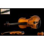 French 1930's Attractive Mansuy Violin, Mansuy Label to Interior,