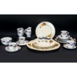 A Collection of Assorted Pottery to include Alfred Meakin 'Chrissie' design part dinner set and
