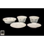 Royal Doulton Fusion 'Flirtation' Pattern, comprising five large size serving dishes: two bowls, a