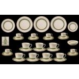 Royal Doulton 'Rondelay' Dinner/Tea Service, 50+ Pieces, comprising: 6 x 10.