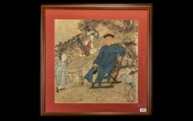 Chinese 16th/17th Century Watercolour Drawing of fine quality, painted on paper,