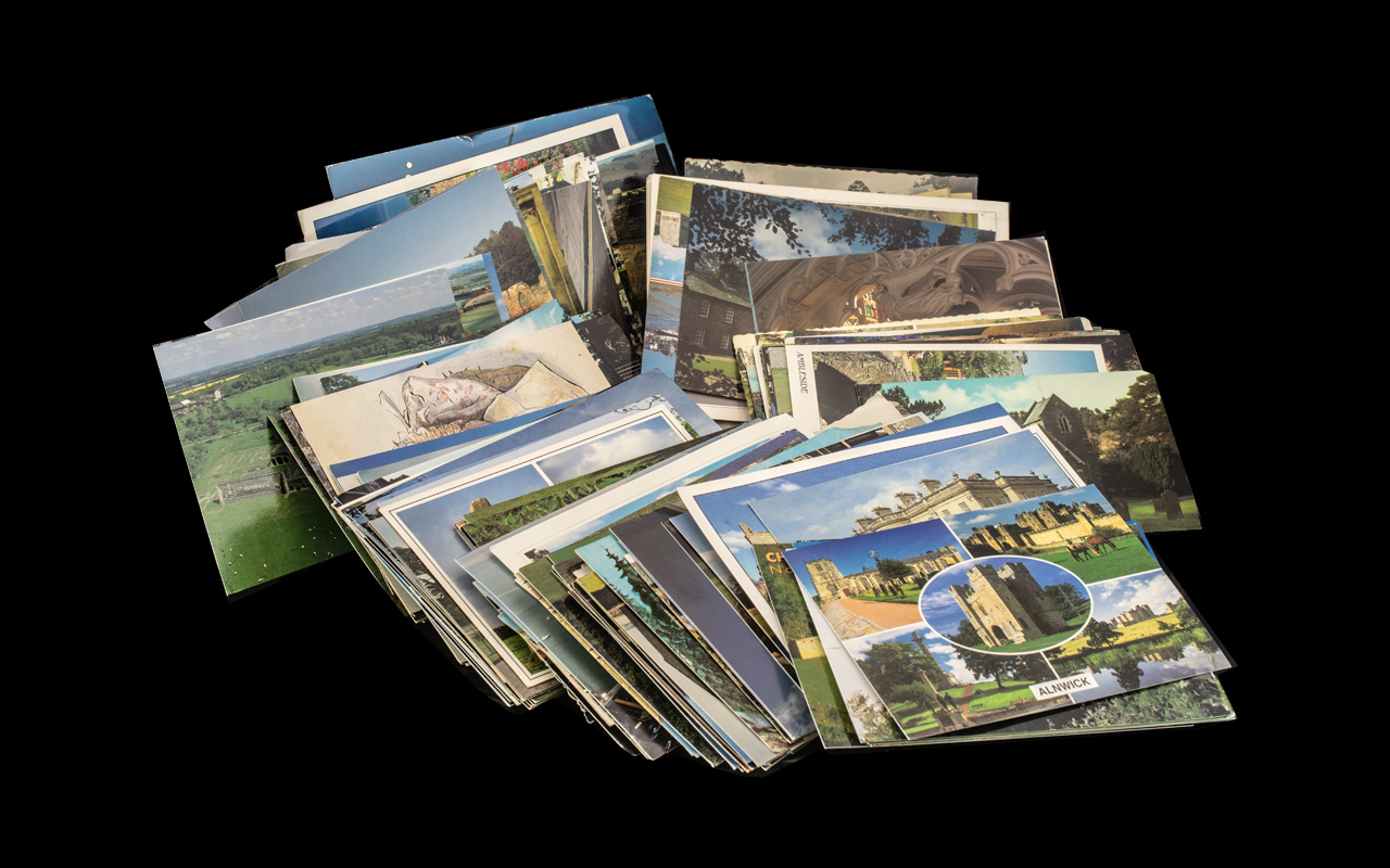 A Collection of Postcards and Cigarette Cards, To include modern and old, some comics, landscapes,