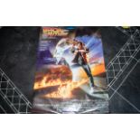 Back To The Future Very Rare First Edition Promo Poster Signed With Authentication Certificate.