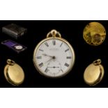 James McCabe Signed - Superb 18ct Gold Open Faced Key-wind Pocket Watch.