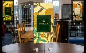 Rolex Official Superb and Original Large Shop Window Display Stand,