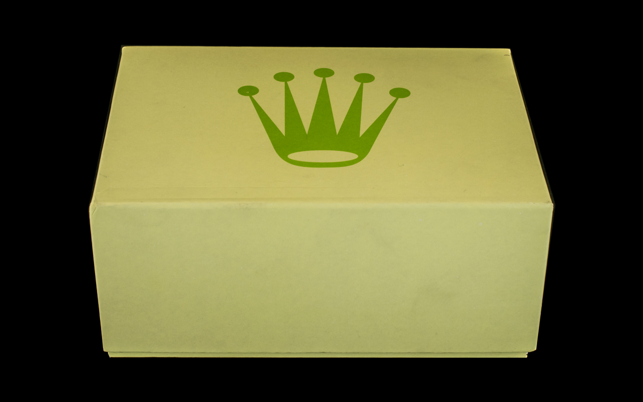 Rolex Box. Rolex box in green, with outer packaging. - Image 2 of 2