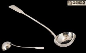 James and Josiah Williams Exeter Silversmiths - Large Sterling Silver Ladle In Excellent Condition