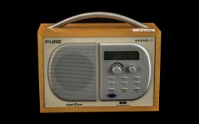 Evoke 1 Pure Digital Radio D A B in wooden case