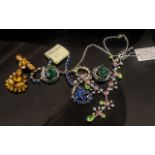 1950s Jewellery, comprising: clip-on ea