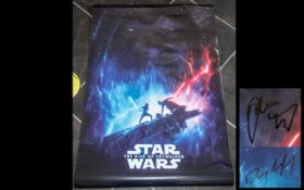 Star Wars The Rise Of Skywalker Rare First Edition Maxi Promo Poster Signed By Adam Driver and