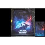 Star Wars The Rise Of Skywalker Rare First Edition Maxi Promo Poster Signed By Adam Driver and