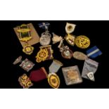 Large Collection of Masonic Medals. ( 12 ) In Total. Please See Photo.