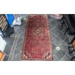 A Genuine Excellent Quality Persian Hammerdan Village Carpet/Rug decorated in a Bukhari design on
