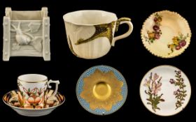 A Small Collection of Assorted Royal Worcester Hand Painted Small Ceramic Pieces.