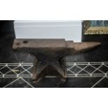 Antique Blacksmith Victorian Anvil, Good Size, Has Makers Mark to Front, 22.5 by 10 Inches, Has