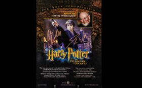 Harry Potter Rare 2002 Hollywood Magazine Advert Signed By John Williams Star Wars Composer and