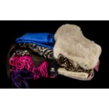 A Box Containing a Collection of Scarves & Wraps, Silk Ties & Pocket Squares - Macclesfield Silk,