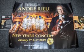 Andre Rieu Music Legend Autographed Cinema Quad. This item is a very rare & special item, and a must