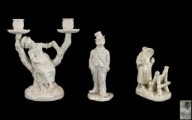 A Collection of Royal Worcester White Porcelain Figures From Mid 19th Century ( 3 ) Figures In