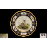 Royal Worcester - Superb Hand Painted Cabinet Plate, Signed J. Stinton.