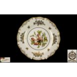 Mintons Cabinet Plate of Fine Quality Painting and Giltwork,