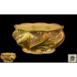 Royal China Works Grainger & Co Large Hand Painted Bowl of Pleasing Proportions with ' Swirling