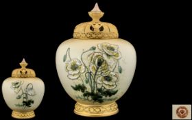 Alexandria Porcelain Works Royal Vienna Austria - Large and Impressive Porcelain Globular Shaped