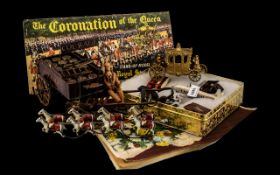 An Assortment of Collectables to include Coronation Carriage, wooden Beer Cart carrier,