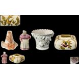 Collection of Antique Small Porcelain Pieces ( 4 ) 1/ Mid 19th Century Stevenson and Hancock (