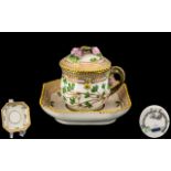 Royal Copenhagen - Expensive and Superb Quality and Early Floria Dancia Porcelain Lidded Creme Cup