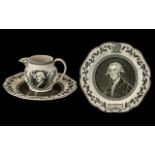 Wedgwood Creamware Bicentenary Plate 1930, depicting Josiah Wedgwood FRS, in transfer print; 9