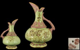 Royal China Works Worcester - Lovely Hand Painted Ewer Pitcher,