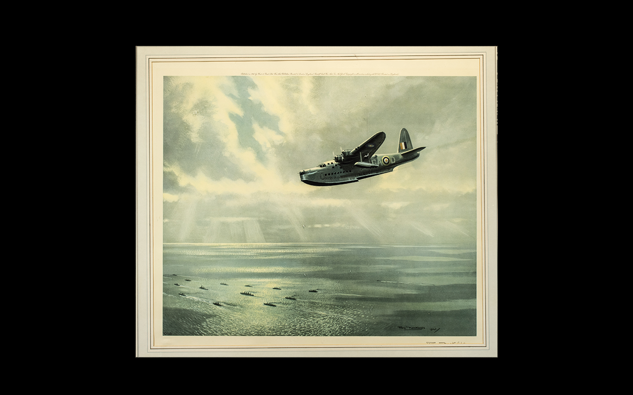 Collection of Three Pictures to include A 20th Century Limited Edition Print Sunderland Flying Boat - Image 2 of 2