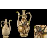 Amphora - Austria Fine Quality Late 19th Century Hand Painted Porcelain Pitcher / Jug . c.