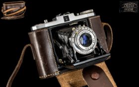 Zeiss Ikon - Nettar Folding Compact Camera with Anastigmat Lens Prontor Pop up View Finder.