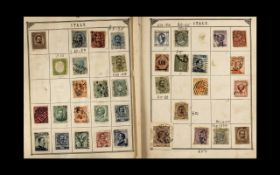 Stamp Interest world collection including Commonwealth in 1 very "old Lincoln album" + small stock