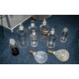 Antique Poison Bottles + Others, Lots of Bottles with Stoppers, Along with very Large Chemistry