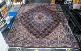 A Genuine Excellent Quality Iranian Carpet/Rug decorated in a bespoke floral design on a beige