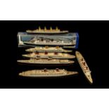 A Collection of Seven Diecast Models mostly ocean liners.