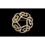 Celtic Design Silver Scottish Brooch.