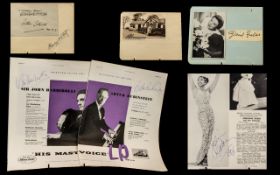 Autographs of Classical Music Stars to Include Josephine Baker ( Picture ) Henry Wood,