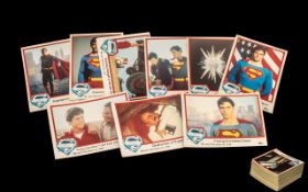 Superman The Movie Collection of D.C Comics Trade Cars From 1978. ( 65 ) Cards In Total.