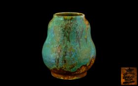 Crown Ducal Art Pottery Celadon Drip Gla