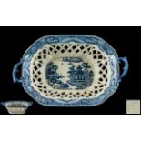 Davenport - Blue and White Pearl ware Ch