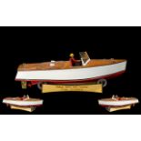 Model Boat marked Vintage Model boat com