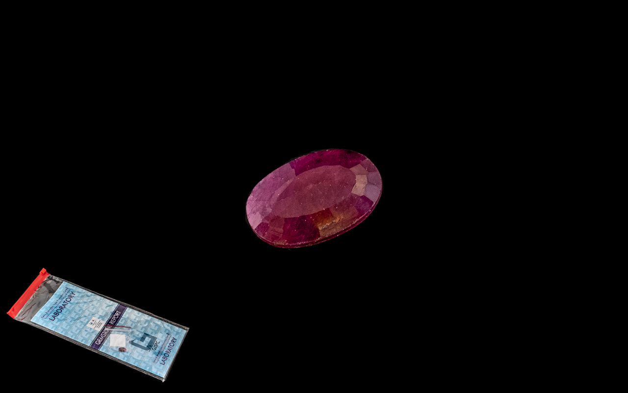 2.09ct Africa Ruby, GJSPC Origin Report.